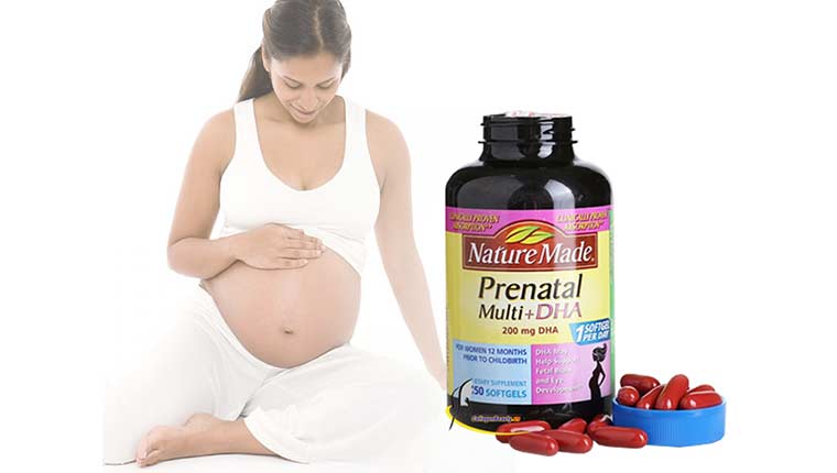 Thuốc bổ nhau thai Nature Made Prenatal Multi DHA Thuốc bổ thai Nature Made Prenatal Multi DHA