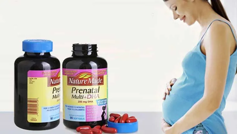 Thuốc cho ba bau Nature Made Prenatal Multi DHA