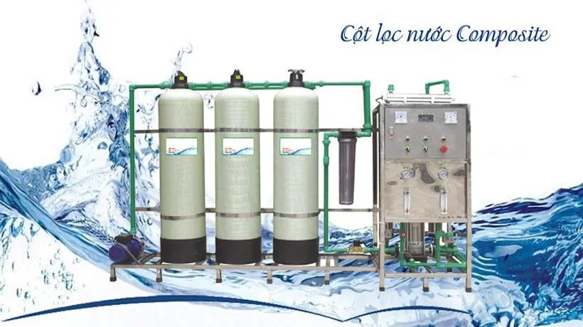 Phương pháp lọc nước dùng cột lọc Composite 4 cấp lọc