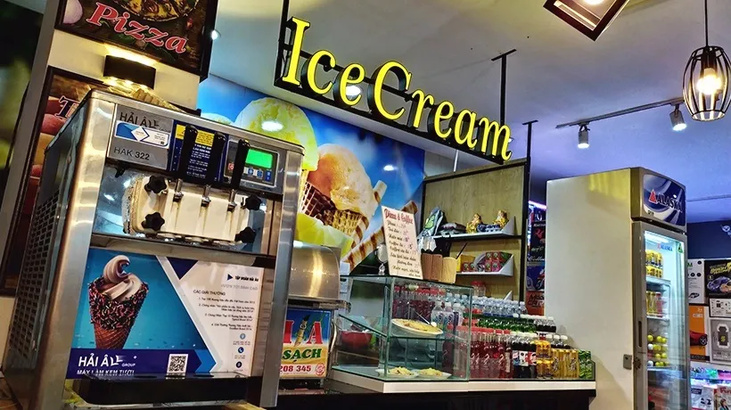 địa điểm bán kem thu hút khách hàng