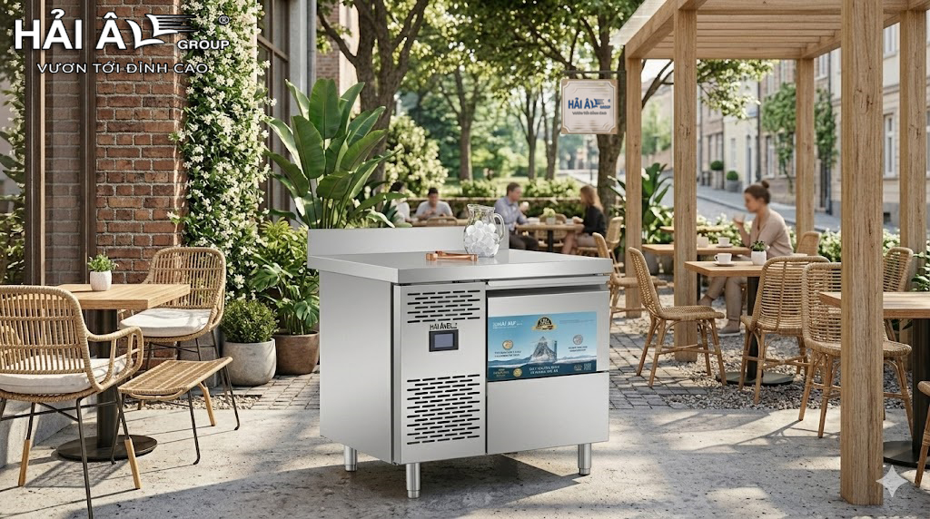 Máy làm đá kiểu bàn Hải Âu HAB 60A
