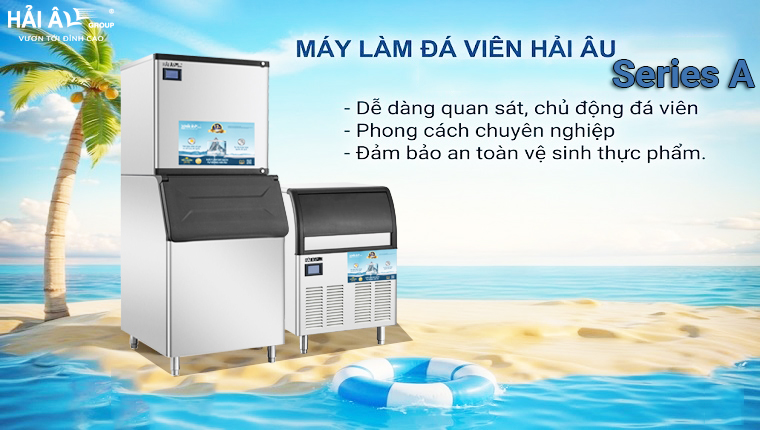 Máy làm đá Hải Âu Series A với giải pháp tự chủ đá sạch