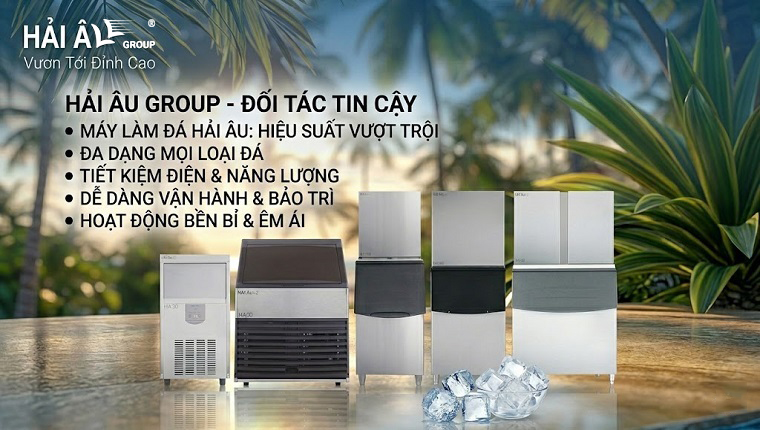 Máy làm đá Hải Âu tự chủ đá sạch