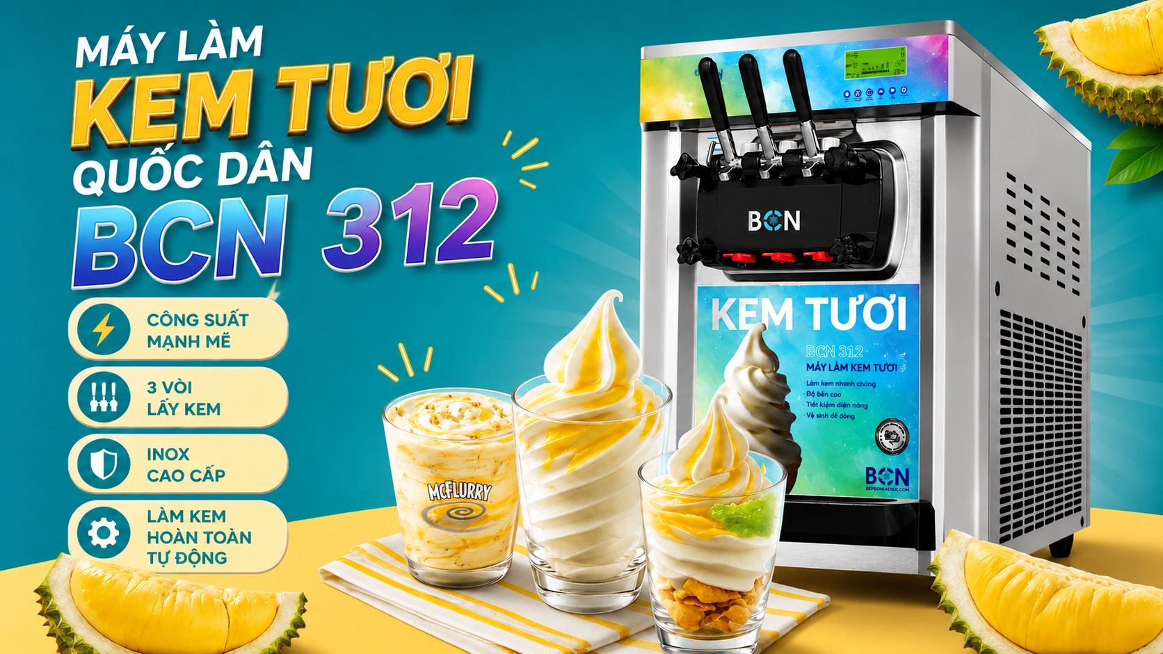 Máy Làm Kem Tươi Bcn 312 tại sự kiện masterclass 2026