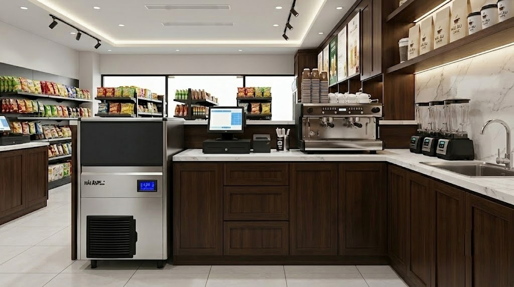 Đối tác chiến lược hải âu group vớimáy làm đá