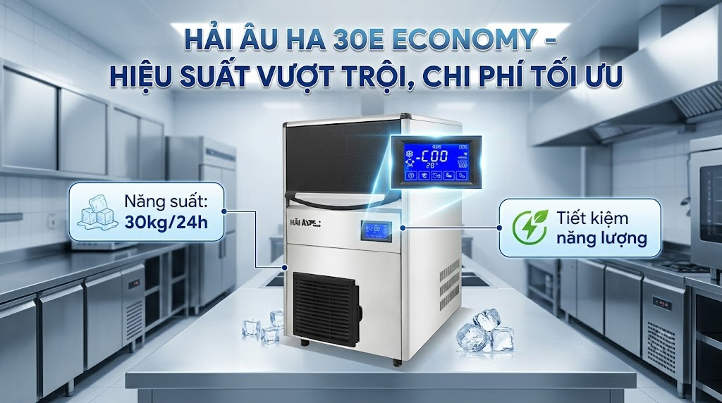 Giải pháp máy làm đá Hải Âu Economy