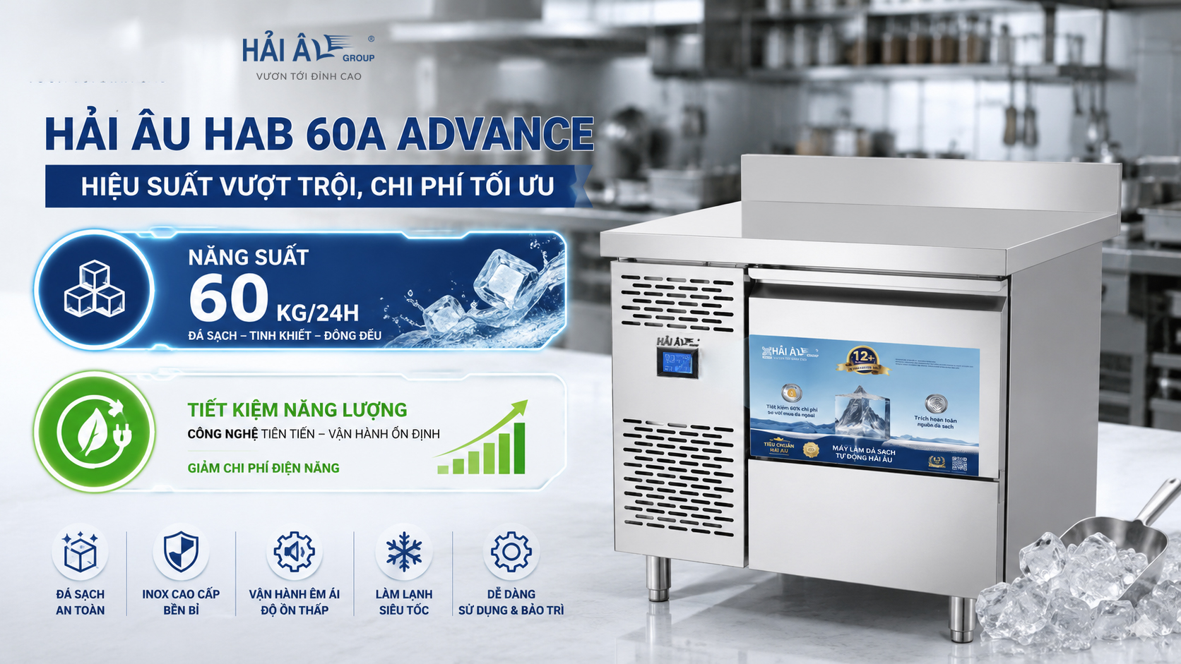Tại sao nên mua máy làm đá Hải Âu Group